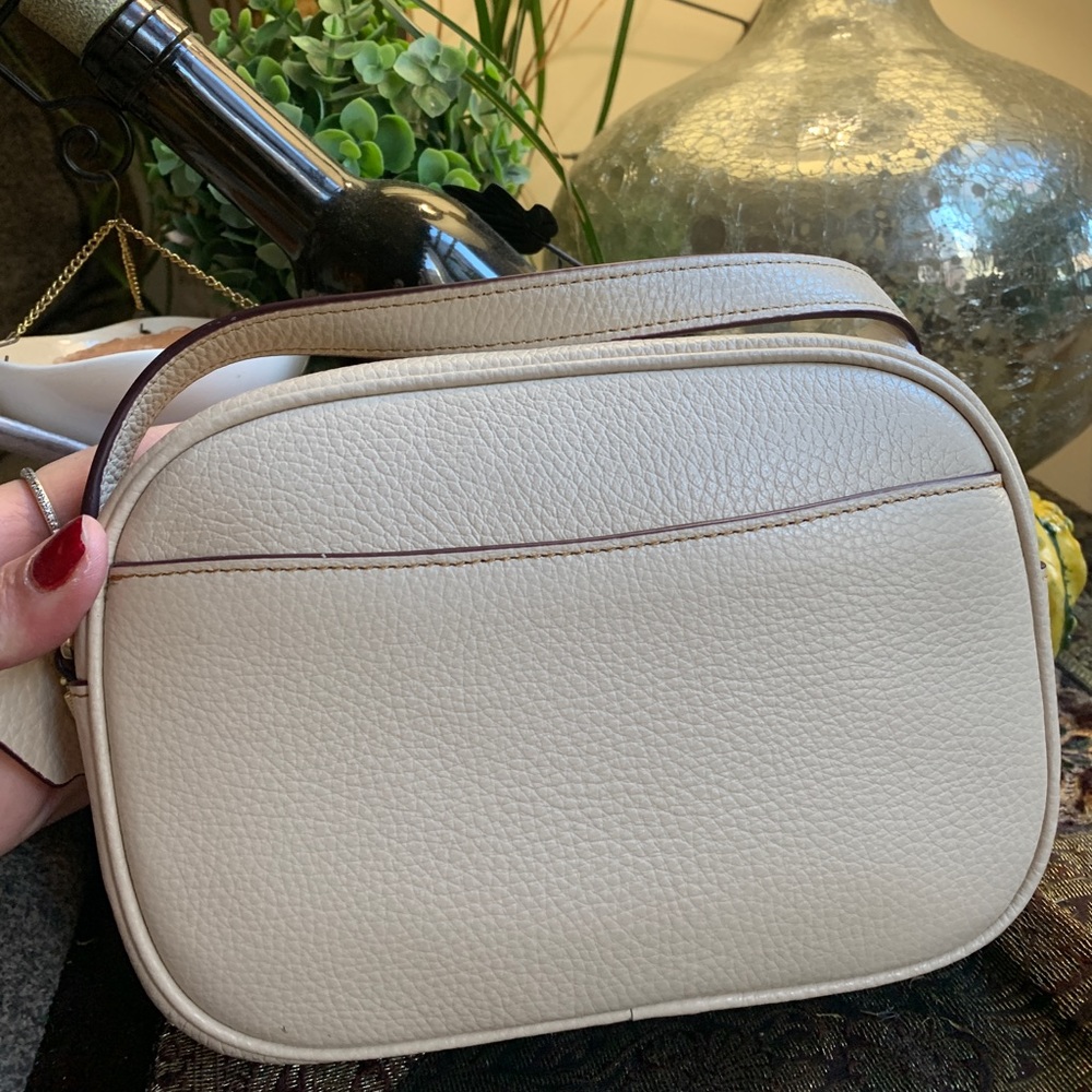 Authentic COACH Pebbled leather top zip Peanut Crossbody - Picture 8 of 15